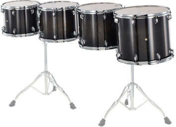 Low ConcertTom Set CCLT4L-TPB Transparent Black Burst