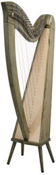 Celtic Harp Ashwood 29 TGR Translucent Red