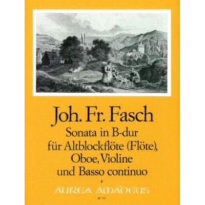 Fasch J.F. - Sonate In B-dur - Conducteur & Parties