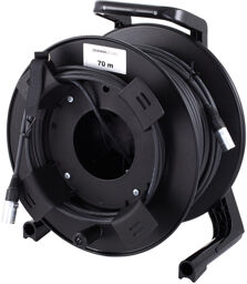 CAT7 PUR Black 70m noir
