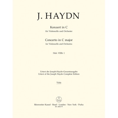 Haydn J. - Konzert In C - Violoncelle et Orchestre - Partie D'alto