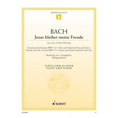 Bach - Jésus Que Ma Joie Demeure BWV 147 - Flute et Piano