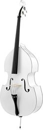 Rockabilly Double Bass WH Blanc avec filets noirs