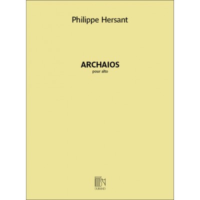 Hersant Philippe - Archaios - Alto