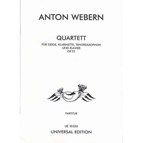Webern A. - Quartett Op. 22 - Conducteur
