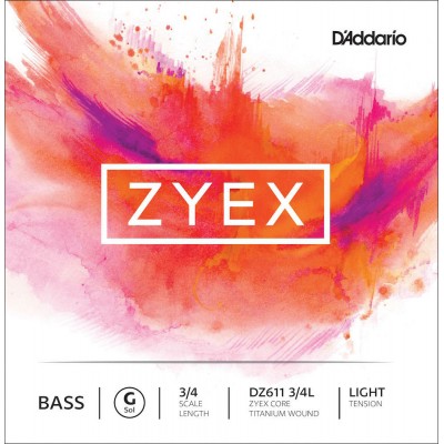 Zyex DZ611 Corde Sol A Tirant Faible 3/4