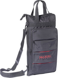 897G Mallet Bag Anthracite avec reflets rouges