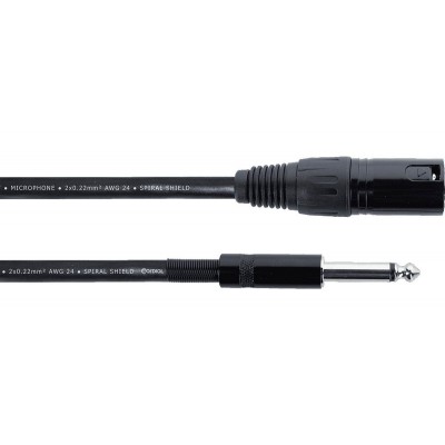 Câble Audio XLR Mâle / Jack Mono 10 M