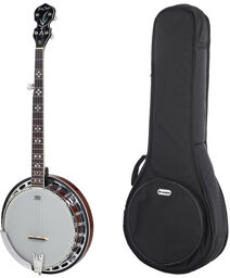 BJ-55Pro 5 String Banjo w/Bag Dark Cherry Sunburst