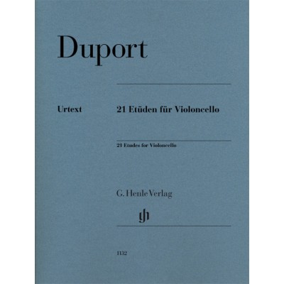 Duport JEAN-louis - 21 Etudes Pour Violoncelle