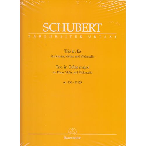 Schubert - Trio In E-Flat Major For Piano, Violin And Violoncello E-Flat Major D 929 Op. 100