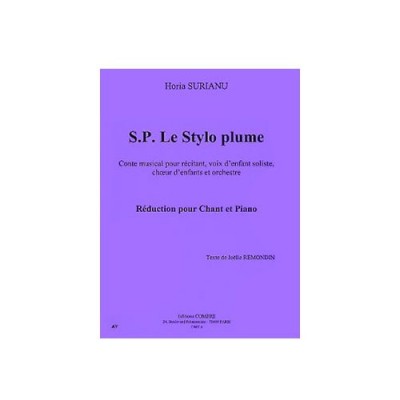 Surianu - S. P. Le Stylo PLUME-cht/po - Chant et Piano