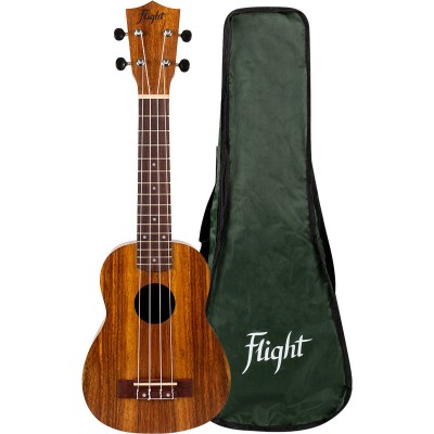 Flight: NUS200 Soprano Ukulele - Teak - Version anglaise
