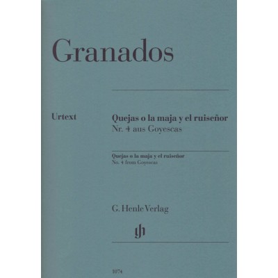 Granados E. - Quejas O La Maja Y El Ruisr, N°4 De Goyescas - Piano