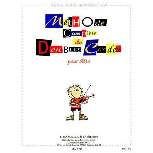 BIME-apparailly V. - Methode Complete De Doubles Cordes - Alto