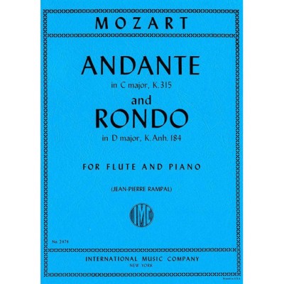 Mozart - Andante Cmaj & Rondo Dmaj FL P