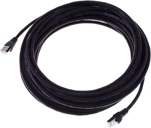 CAT6A Patchkabel 10m, sw noir
