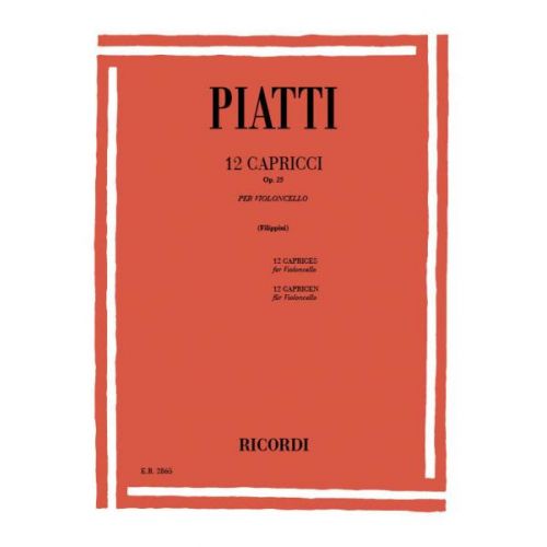 PIATTI A. - 12 CAPRICCI OP.25 - VIOLONCELLE