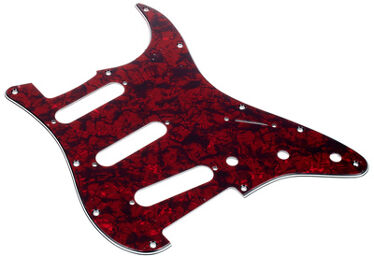ST-Pickguard SSS Red Pearl Red Pearl