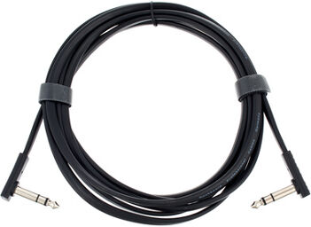 Flat TRS Cable 300 cm BK Noir