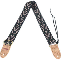 Ukulele Strap GR Chevron Veg Green Chevron