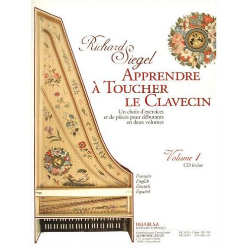 Siegel Richard - Apprendre A Toucher Le Clavecin Vol.1 + CD