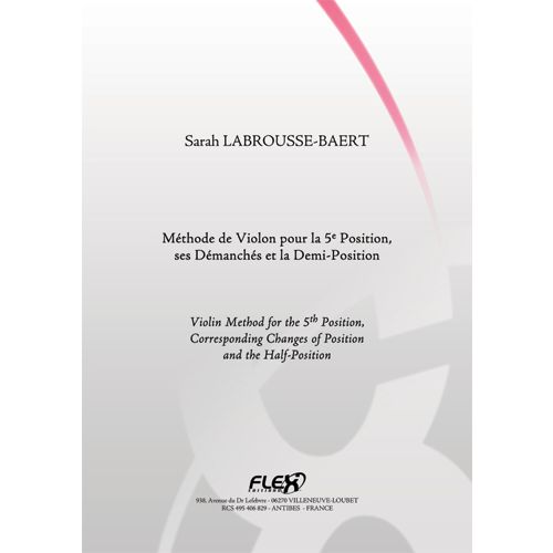LABROUSSE-baert S. - Methode De Violon Pour La 5e Position et Ses Demanches - Violon Solo
