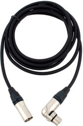 XLR Patch Angled/Female 10m noir