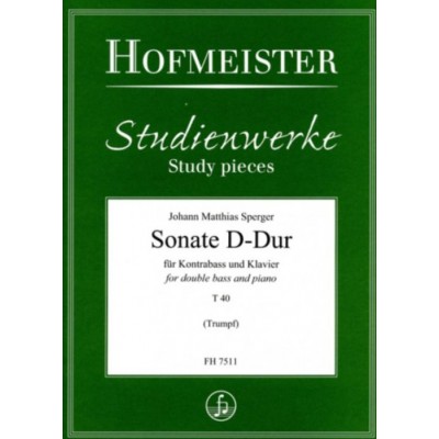 Sperger Johann Matthias - Sonate D-dur - Contrebasse & Piano