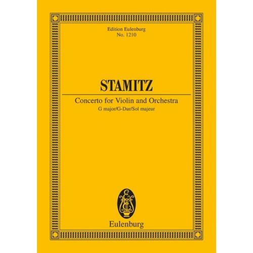Stamitz Carl - Concerto G Major - Violin And Orchestra