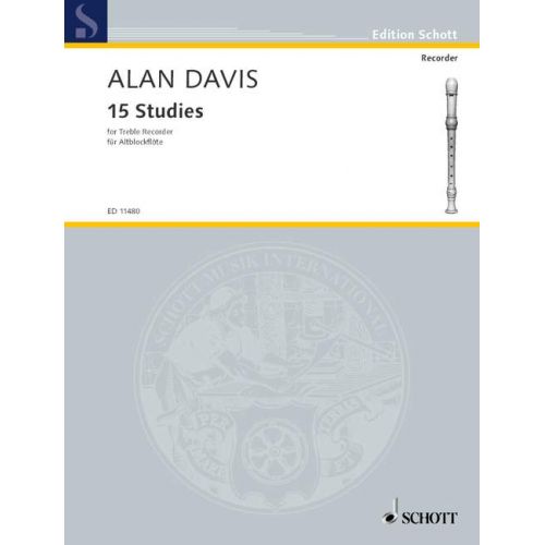 Davis Alan - 15 Studies - Treble Recorder