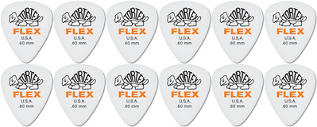 Tortex Flex Picks 0,60 12 Blanc