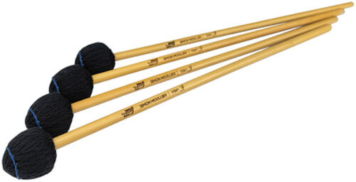 VSM1 Vibraphone Mallets noir avec surpiqûres bleues