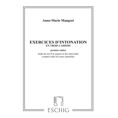Mangeot - Exercices D'intonation Vol 1