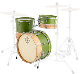 Little Roomer 3pc Select SMGN Satin Military Green with Natural Mahgony