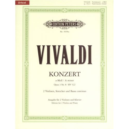 Vivaldi A. - Concerto In A Minor Op.3 No.8 - Violin And Piano