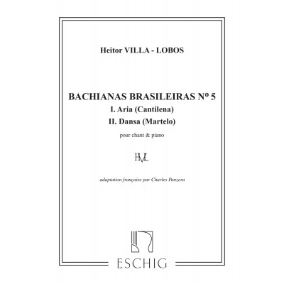 VILLA-lobos H. - Bachianas Brasileiras N. 5 - Chant et Piano