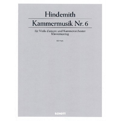 Hindemith Paul - Chamber Music No.6 Op.46/1 - Viola D'amore And Chamber Orchestra