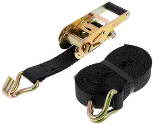 Ratchet Hook Strap 35mm x 6m noir