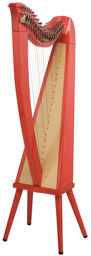 Celtic Harp Ashwood 19 TRD Translucent Red