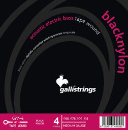 G77 Black Nylon Bass Strings
