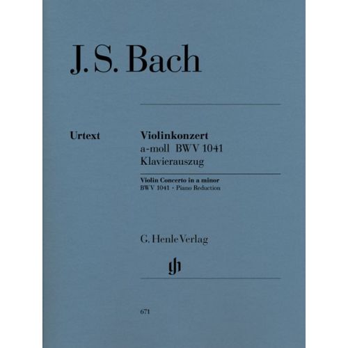 Bach J.S. - Concerto For Violin And Orchestra A Minor BWV 1041
