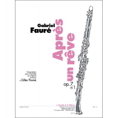 Après Un Rêve Op.7 No.1