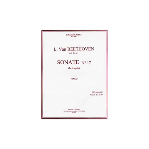 Beethoven - Sonate No.17 OP31 No.2 Tempête - Piano