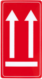 Tourlabel Arrow Up Rouge