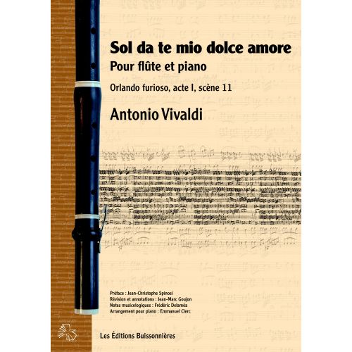 Vivaldi - Orlando Furioso - Sol Da Te, Moi Amore - Ch/Flute (Conducteur)
