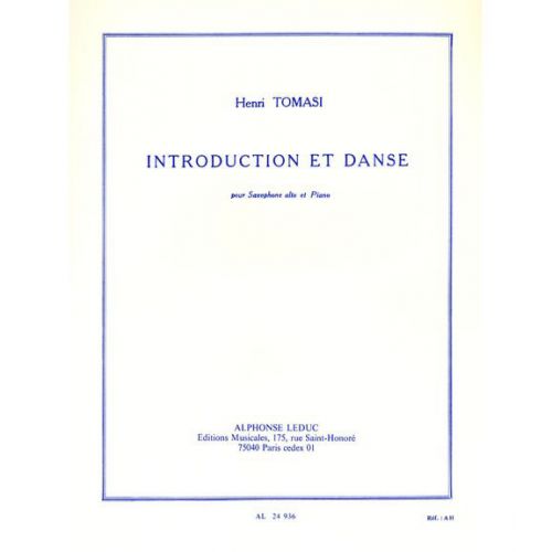 Tomasi Henri - Introduction et Danse - Sax Alto / Piano