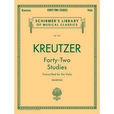 42 Studies Transcribed for the Viola