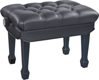 13968 Hydraulic Piano Bench black glossy finish