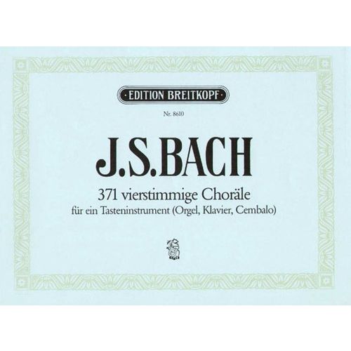 Bach J.S. - 371 4st.chorale BWV 253-438 - Orgue